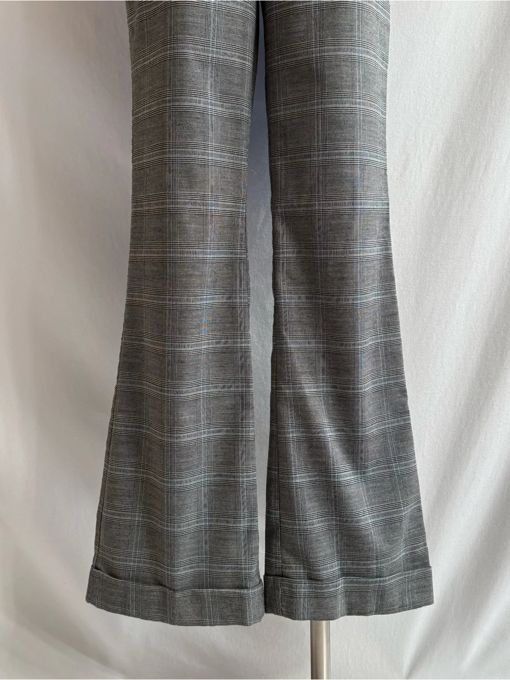 Y2K Low Rise Plaid Flare Pants